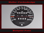 Speedometer Disc for Porsche 959 350 Kmh