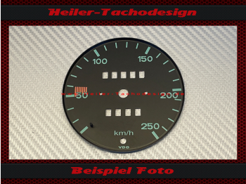 Tachoscheibe für Porsche 901 1963 bis 1964 150 Mph zu 250 Kmh