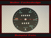 Speedometer Disc for Porsche 911 901 1964 to 1968 Mph to Kmh