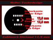 Tachoscheibe für Porsche 911 901 1964 bis 1968