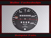 Speedometer Dial Porsche 911 250 6 Window Original Kmh