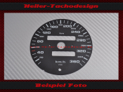 Speedometer Disc for Porsche 911 964 993 Switch 360 Kmh