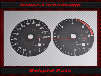 Speedometer Discs for Mercedes ML W166 GL X166 Diesel without Distronic 160 Mph to 260 Kmh