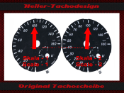 Tachoscheibe für Mercedes ML W166 GL X166 Diesel ohne Distronic Mph zu Kmh