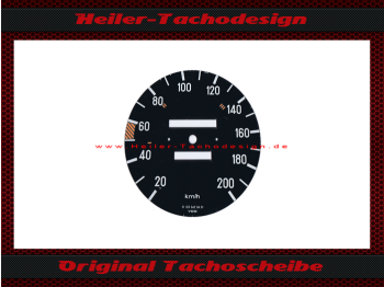 Tachoscheibe für Mercedes W123 E Klasse 200 Kmh