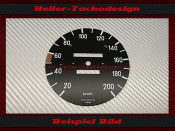 Speedometer disc for Mercedes W123 E Class 200 Kmh with...