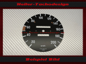 Tachoscheibe für Mercedes W123 E Klasse 200 Kmh