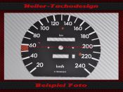 Speedometer Disc for Mercedes W126 S Class 240 Kmh ander...