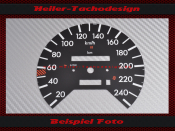 Speedometer Disc for Mercedes W126 S Class 240 Kmh...