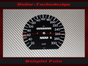 Speedometer Disc for Mercedes W126 AMG S Class 300 Kmh