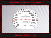 Speedometer Disc for Mercedes W126 AMG S Class 300 Kmh