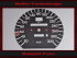 Tachoscheibe für Mercedes W126 AMG S Klasse 300 Kmh