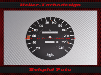 Tachoscheibe für Mercedes W107 R107 500 SL elektronischer Tacho 240 Kmh