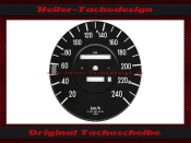 Tachoscheibe für Mercedes W107 R107 500 SL elektronischer Tacho 240 Kmh