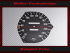 Speedometer Disc for Mercedes W107 R107 SL mechanical Speedometer 160 Mph to 260 Kmh