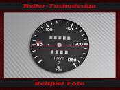 Speedometer Disc for Porsche 911 1972 Mph to Kmh