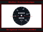 Tachoscheibe für Porsche 911 1972 Mph zu Kmh