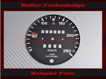 Speedometer Disc for Porsche 911 SC 1978 Mph to Kmh