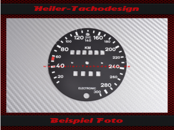 Tachoscheibe für Porsche 911 1976 bis 1989 300 Kmh