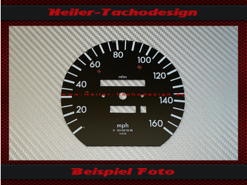 Tachoscheibe für Mercedes W124 E Klasse 160 Mph zu 260 Kmh Seriennr. 124 542 55 06