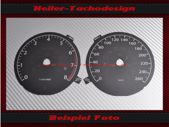 Tachoscheibe für VW Jetta 2012 USA Benzin Mph zu Kmh