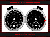 Speedometer Discs for Mercedes R171 SLK 160 Mph to 260 Kmh