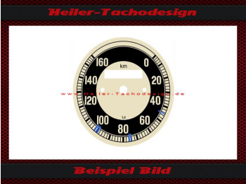 Tachoscheibe für BMW R25 R26 R27 0 bis 160 Kmh Ø75 mm