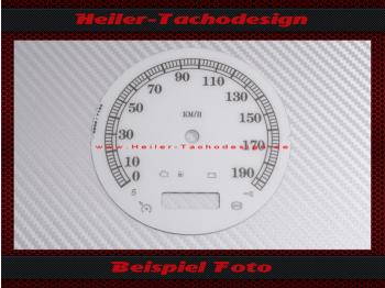 Speedometer Disc for Harley Davidson Fat Bob FXDF from 2008 2009 2010 Ø100 Mph to Kmh