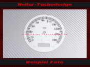 Speedometer Disc for Harley Davidson Fat Bob FXDF from 2008 2009 2010 Ø100 Mph to Kmh