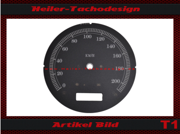 Tachoscheibe für Harley Davidson Softail Fat Boy Slim ab 2012 Ø100 Mph zu Kmh