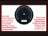 Speedometer Disc for Harley Davidson Softail Fat Boy Slim from 2012 Ø100 Mph to Kmh