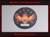 Speedometer Disc for Harley Davidson FXDB Dyna Street Bob Ø80 from 2012 to 2015 Mph to Kmh