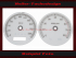 Speedometer Disc for Harley Davidson Street Bob Ø80 2006 to 2011 Mph to Kmh
