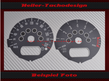 Speedometer Discs for Mini R50 R52 R53 JCW John Cooper Works Design GP 2 x Display approx.Ø10cm