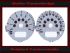 Speedometer Discs for Mini R50 R52 R53 JCW John Cooper Works Design GP 2 x Display approx.Ø10cm
