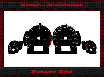 Tachoscheiben für Audi A8 4E D3 Diesel 180 Mph zu 280 Kmh