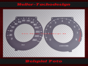 Speedometer Disc for Volvo S80 2,5 T 2007 Mph to Kmh