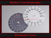Tachoscheibe f&uuml;r BMW K1300S 2009 Mph zu Kmh