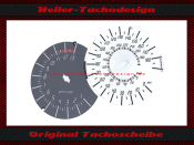 Speedometer Discs for BMW K1300S 2009 190 Mph to 300 Kmh 13000 RPM