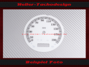 Speedometer Disc for Harley Davidson Road King Classic FLHRC 2006 to 2013 Ø100 Mph to Kmh
