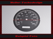 Speedometer Disc for Harley Davidson Road King Classic FLHRC 2006 to 2013 Ø100 Mph to Kmh