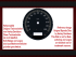 Tachoscheibe für Harley Davidson Softail Haritage FXST FLSTC 2003 bis 2009 Ø100 Mph zu Kmh