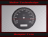 Tachoscheibe für Harley Davidson Fat Boy FLSTS 2008 bis 2010 Ø100 Mph zu Kmh