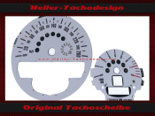 Tachoscheiben für Mini R55 R56 R60 R61 JCW John Cooper Works Design GP 260 Kmh
