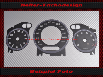Tachoscheiben für Mercedes W211 E Klasse W209 CLK W219 CLS E63 V8 Kompressor AMG 200 Mph zu 320 Kmh