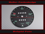 Speedometer Disc for Porsche 912 120 Mph to 200 Kmh...
