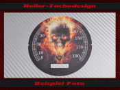 Speedometer Disc for Harley Davidson Road King Classic FLHRI 2004 to 2007 without ABS Ø100 Mph to Kmh