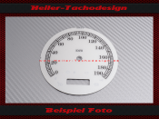 Speedometer Disc for Harley Davidson Road King Classic FLHRI 2004 to 2007 without ABS Ø100 Mph to Kmh