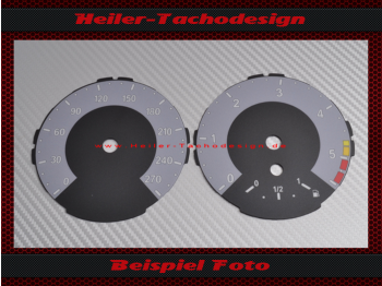 Tachoscheiben für BMW E81 E82 E84 E87 E88 1er M Design 260 Kmh 5500 UPM