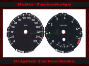 Speedometer Discs for BMW E81 E82 E84 E87 E88 1er 260 Kmh...